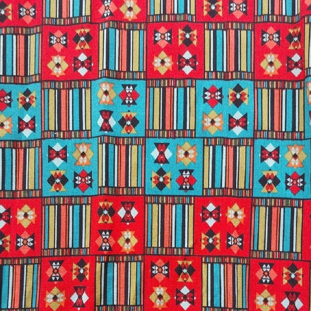 Colorful Geometric Print Women's Skirt - Picture 2 of 7